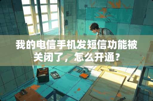 我的电信手机发短信功能被关闭了，怎么开通？