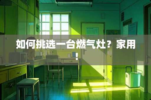 如何挑选一台燃气灶？家用！