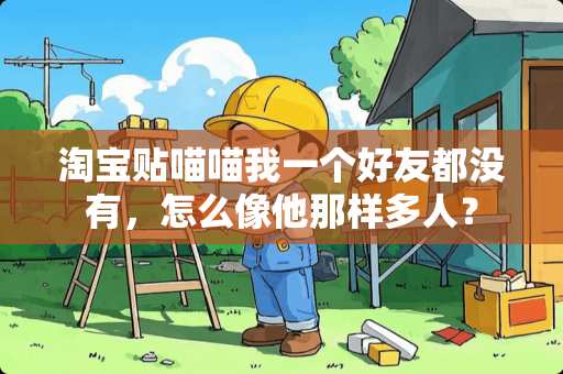 淘宝贴喵喵我一个好友都没有，怎么像他那样多人？