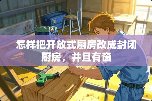 怎样把开放式厨房改成封闭厨房，并且有窗