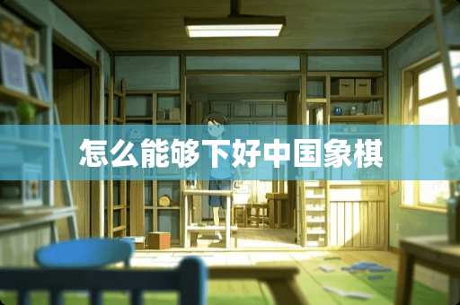 怎么能够下好中国象棋