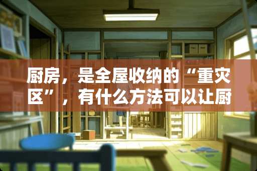 厨房，是全屋收纳的“重灾区”，有什么方法可以让厨房台面“空无一物”？