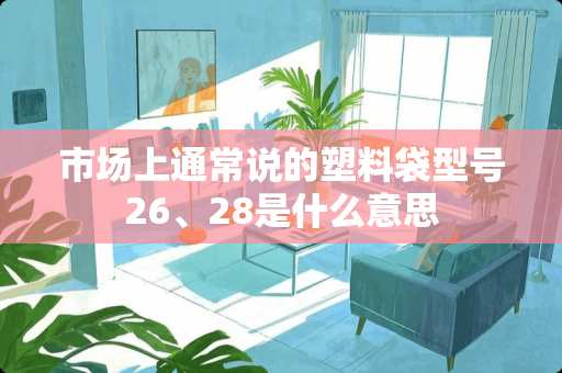 市场上通常说的塑料袋型号26、28是什么意思