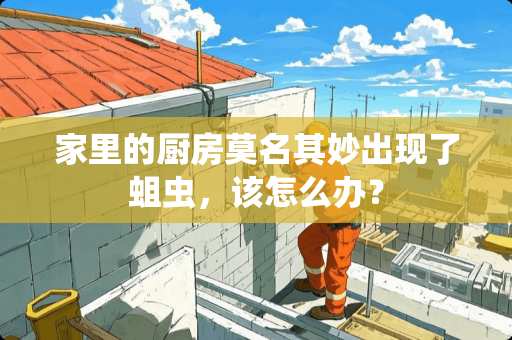 家里的厨房莫名其妙出现了蛆虫，该怎么办？