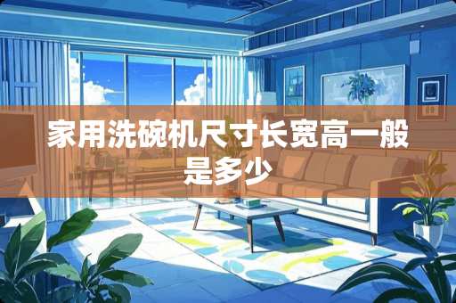 家用洗碗机尺寸长宽高一般是多少