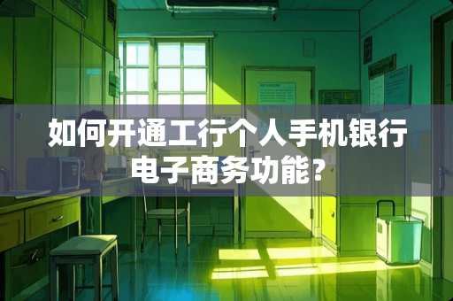 如何开通工行个人手机银行电子商务功能？