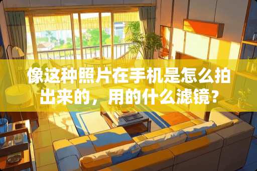 像这种照片在手机是怎么拍出来的，用的什么滤镜？
