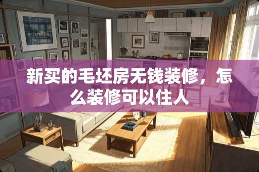 新买的毛坯房无钱装修，怎么装修可以住人