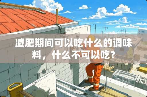 减肥期间可以吃什么的调味料，什么不可以吃？