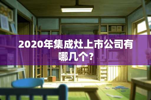 2020年集成灶上市公司有哪几个？