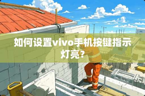 如何设置vivo手机按键指示灯亮？