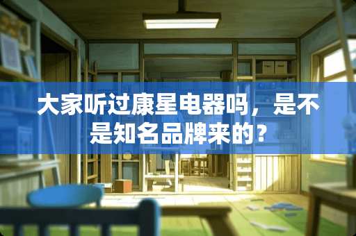 大家听过康星电器吗，是不是知名品牌来的？