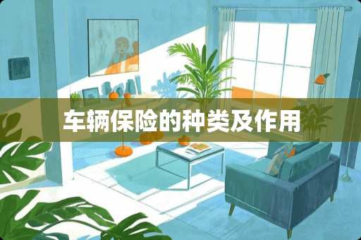 车辆保险的种类及作用