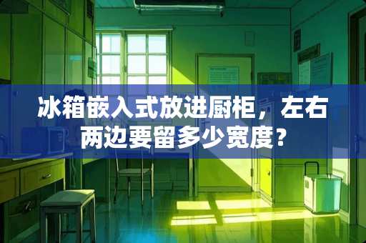冰箱嵌入式放进厨柜，左右两边要留多少宽度？