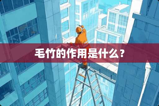 毛竹的作用是什么？