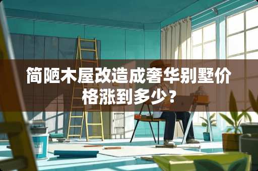简陋木屋改造成奢华别墅价格涨到多少？