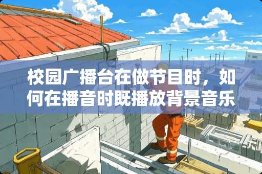 校园广播台在做节目时，如何在播音时既播放背景音乐，又可以加一些其他的音效？