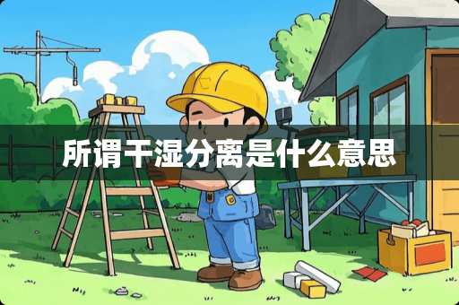 所谓干湿分离是什么意思