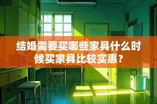 结婚需要买哪些家具什么时候买家具比较实惠？
