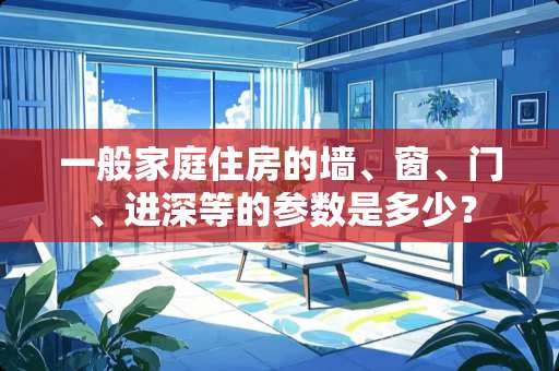 一般家庭住房的墙、窗、门、进深等的参数是多少？