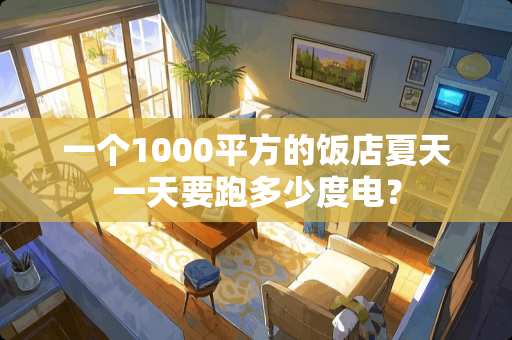 一个1000平方的饭店夏天一天要跑多少度电？