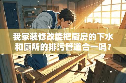 我家装修改能把厨房的下水和厕所的排污管道合一吗？