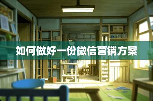 如何做好一份微信营销方案