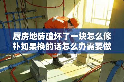 厨房地砖磕坏了一块怎么修补如果换的话怎么办需要做什么需要多少钱，求好心人解答？