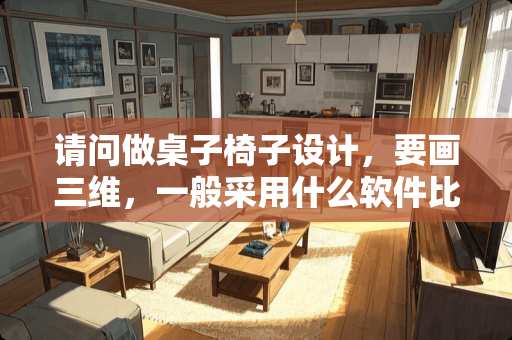 请问做桌子椅子设计，要画三维，一般采用什么软件比较合适？