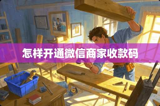 怎样开通微信商家收款码