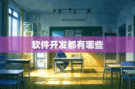 软件开发都有哪些