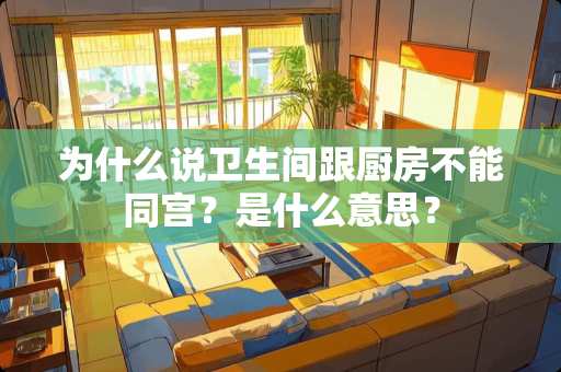 为什么说卫生间跟厨房不能同宫？是什么意思？