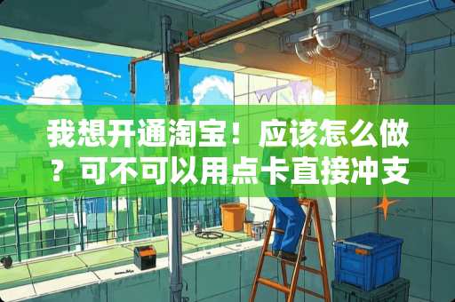 我想开通淘宝！应该怎么做？可不可以用点卡直接冲支付宝？