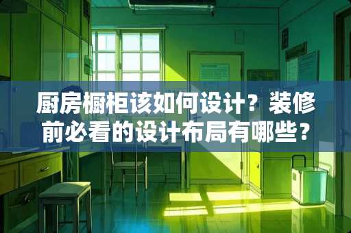 厨房橱柜该如何设计？装修前必看的设计布局有哪些？
