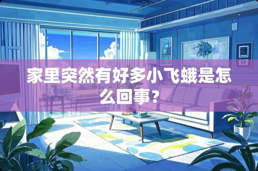 家里突然有好多小飞蛾是怎么回事？