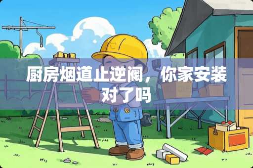 厨房烟道止逆阀，你家安装对了吗