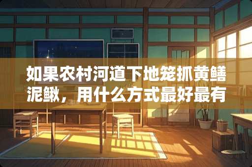 如果农村河道下地笼抓黄鳝泥鳅，用什么方式最好最有效？