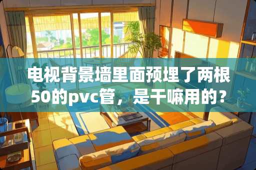 电视背景墙里面预埋了两根50的pvc管，是干嘛用的？