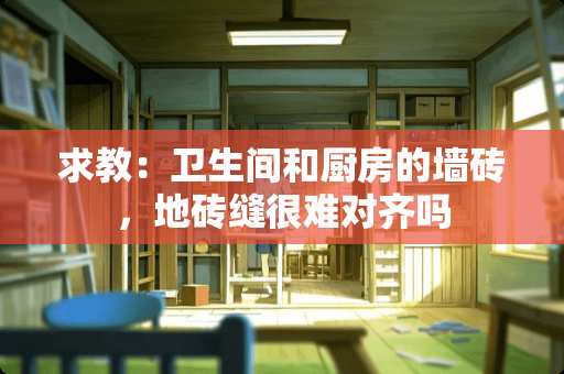 求教：卫生间和厨房的墙砖，地砖缝很难对齐吗