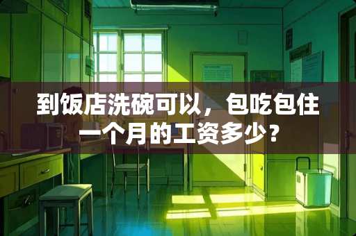 到饭店洗碗可以，包吃包住一个月的工资多少？
