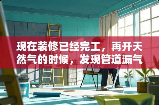 现在装修已经完工，再开天然气的时候，发现管道漏气，要怎么查出是哪个点漏气了？