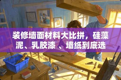 装修墙面材料**拼，硅藻泥、*胶漆 、墙纸到底选哪个比较好？