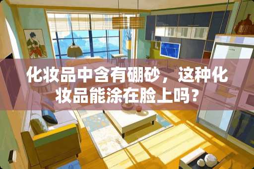 化妆品中含有硼砂，这种化妆品能涂在脸上吗？