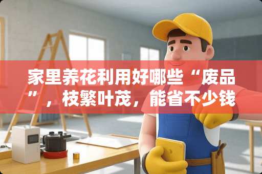 家里养花利用好哪些“废品”，枝繁叶茂，能省不少钱？