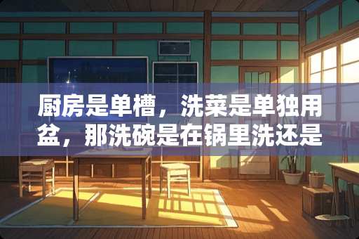 厨房是单槽，洗菜是单独用盆，那洗碗是在锅里洗还是水槽