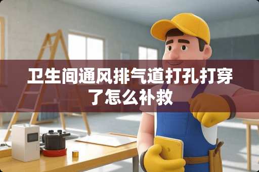 卫生间通风排气道打孔打穿了怎么补救
