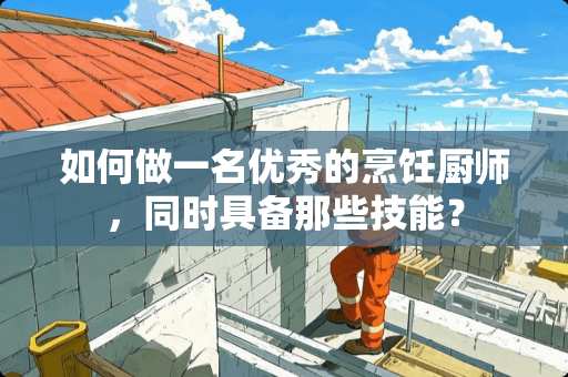 如何做一名优秀的烹饪厨师，同时具备那些技能？