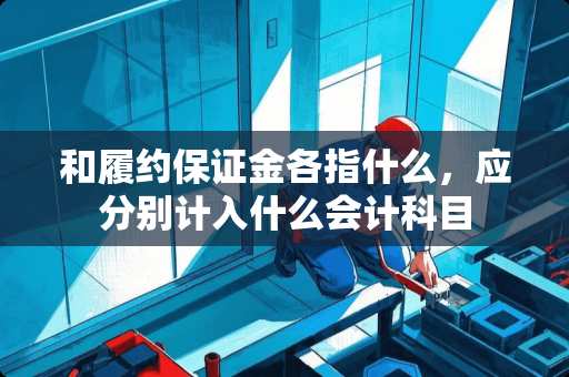 和履约保证金各指什么，应分别计入什么会计科目