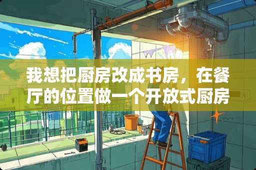 我想把厨房改成书房，在餐厅的位置做一个开放式厨房，大家帮忙看看可不可以