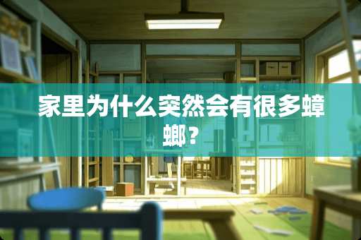 家里为什么突然会有很多蟑螂？